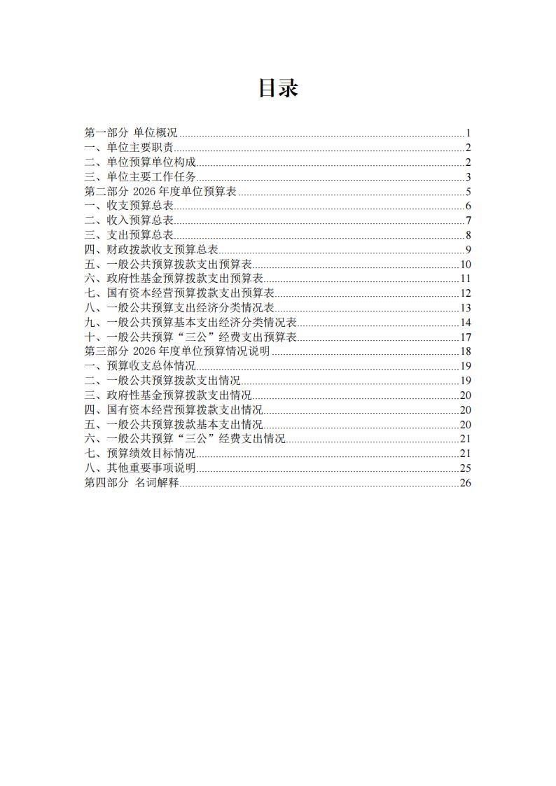 2026年度福州科技馆单位预算公开